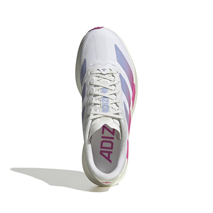 Adidas W Adizero Evo SL Woven Running Shoes in White Color
