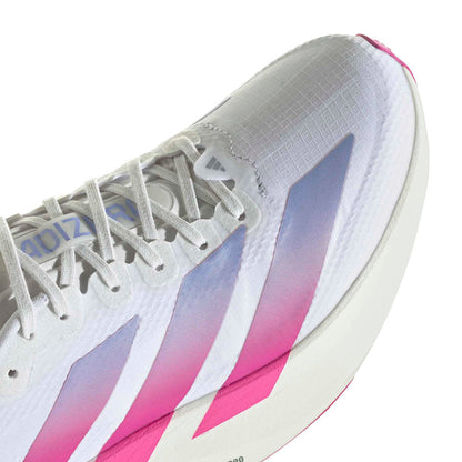 Adidas W Adizero Evo SL Woven Running Shoes in White Color