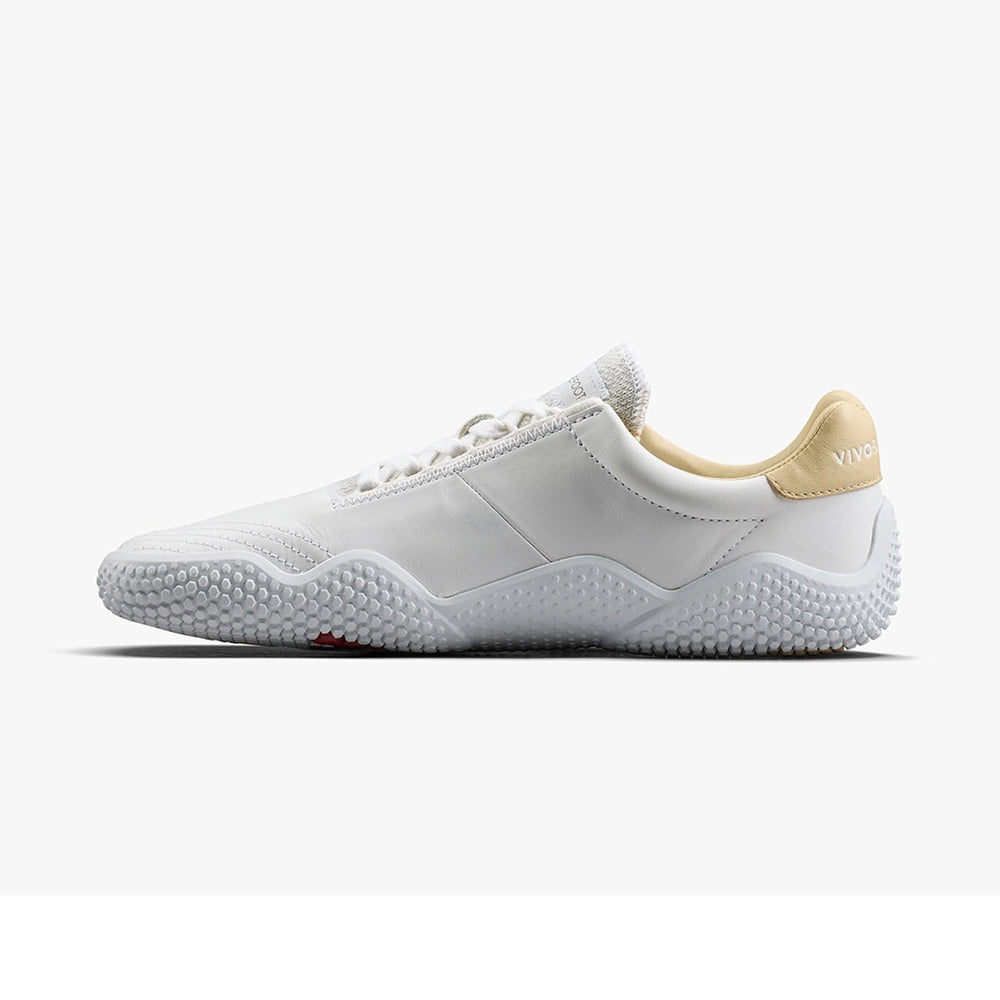 Vivobarefoot Motus Studio Sneaker Lea Barefoot Shoes in White Color