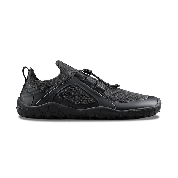 Vivobarefoot Mens Primus Trail Knit FG Sneaker | 21-OBSIDIA