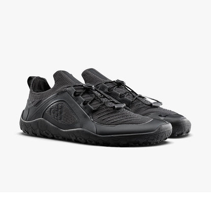 Vivobarefoot Primus Trail Knit FG Trail Running Shoes in Black Color