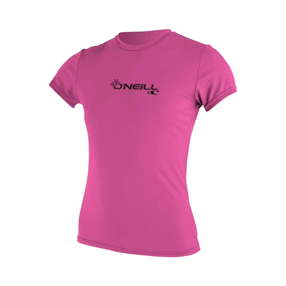 O'Neill W Basic 50+ S/S Sun Swimsuits in Pink Color