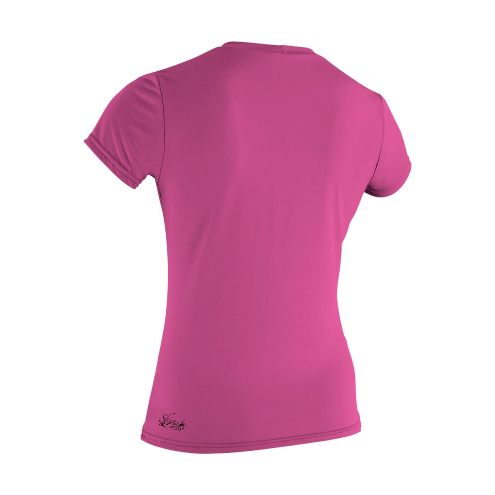 O'Neill W Basic 50+ S/S Sun Swimsuits in Pink Color
