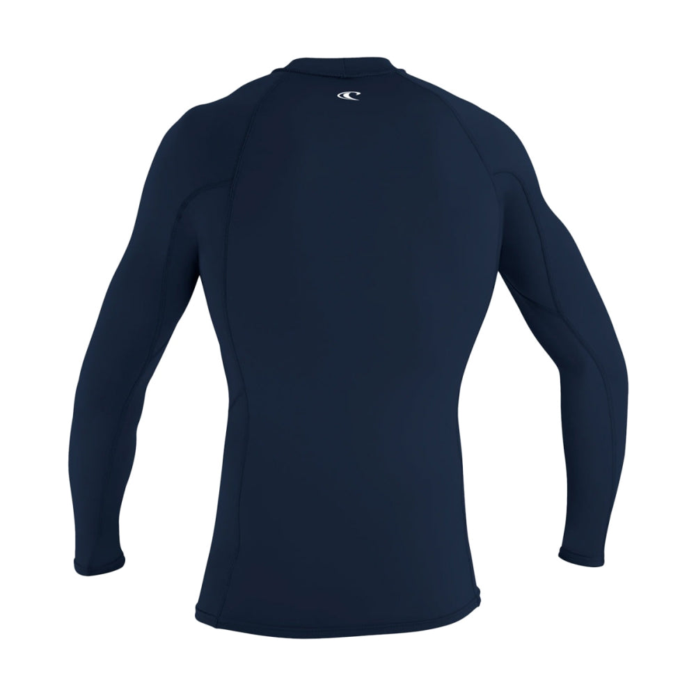 O'Neill M Basic Skins 2 L/S Rash Swimsuits in Blue Color