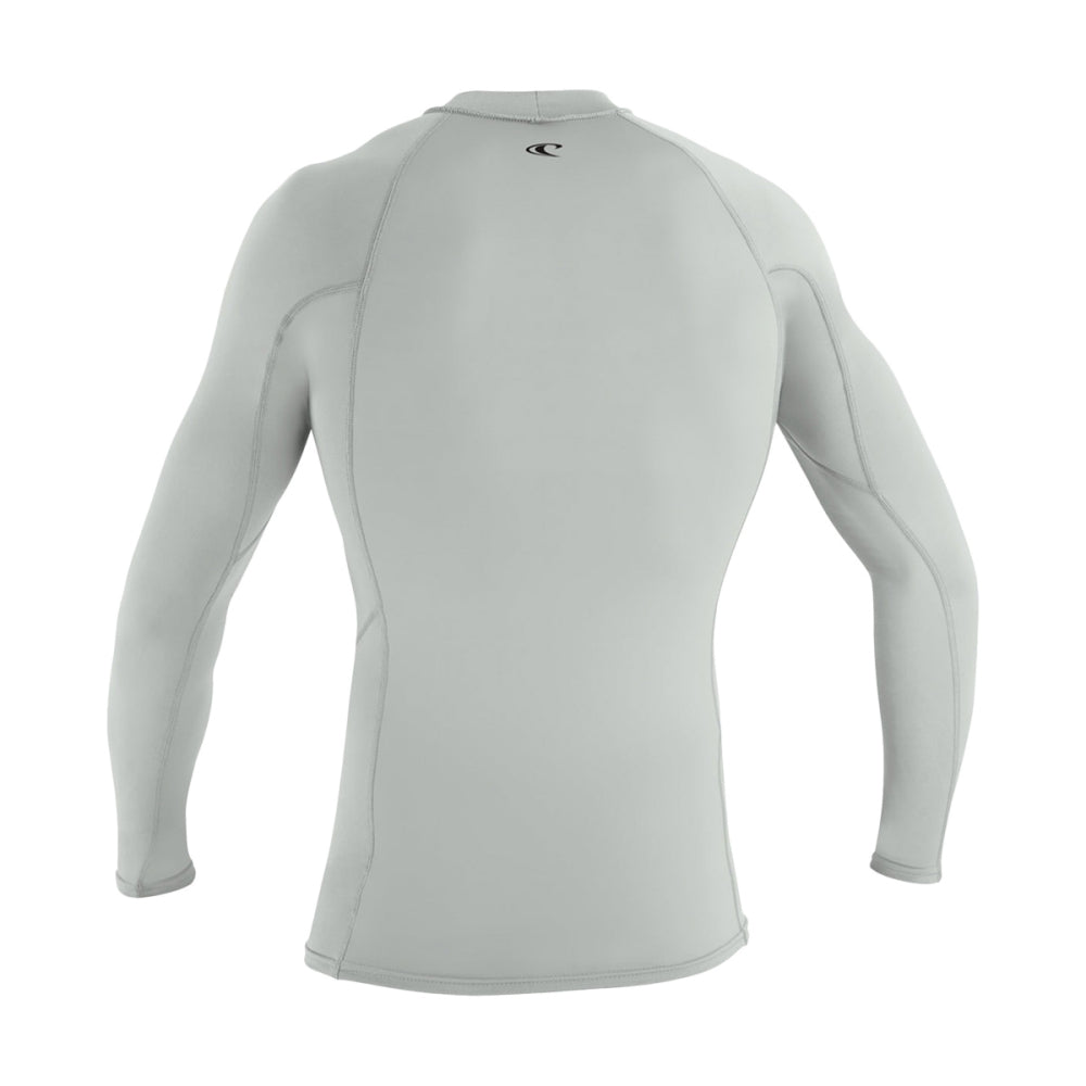 O'Neill M Basic Skins 2 L/S Rash Swimsuits in Grey Color