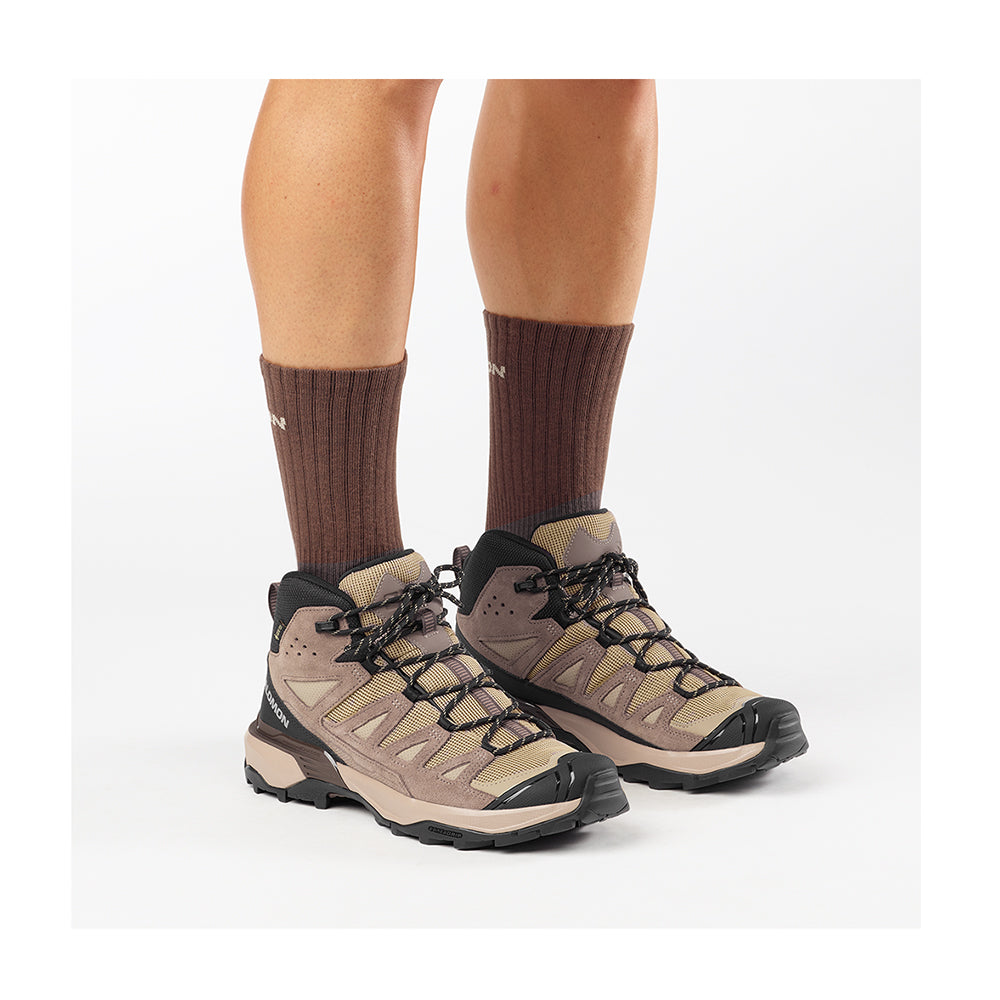 Salomon X Ultra 360 Ltr Mid GORE-Tex Boots in Brown Color