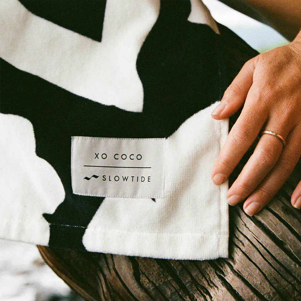 Slowtide Xoxo Beach Towel in Yellow Color