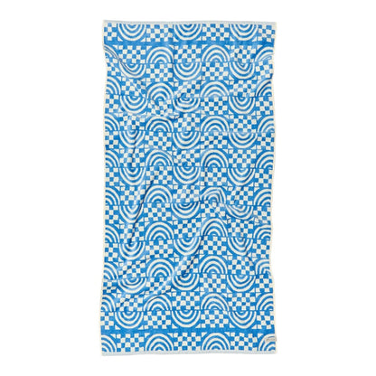 COCO RAINBOW WOVEN TOWEL | PERIWINKLE