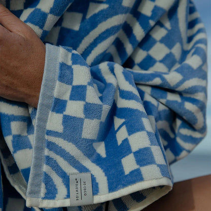 COCO RAINBOW WOVEN TOWEL | PERIWINKLE