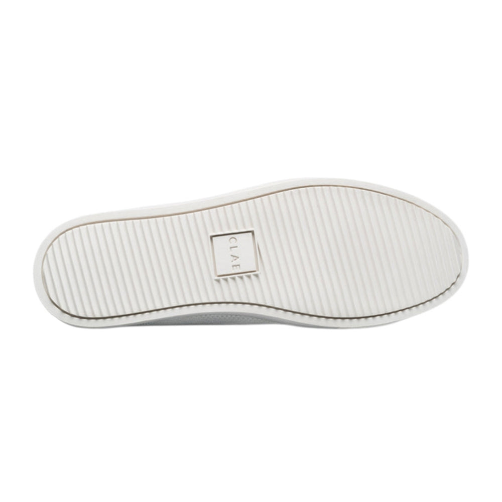 Clae Bradley Knit Sneakers in White Color
