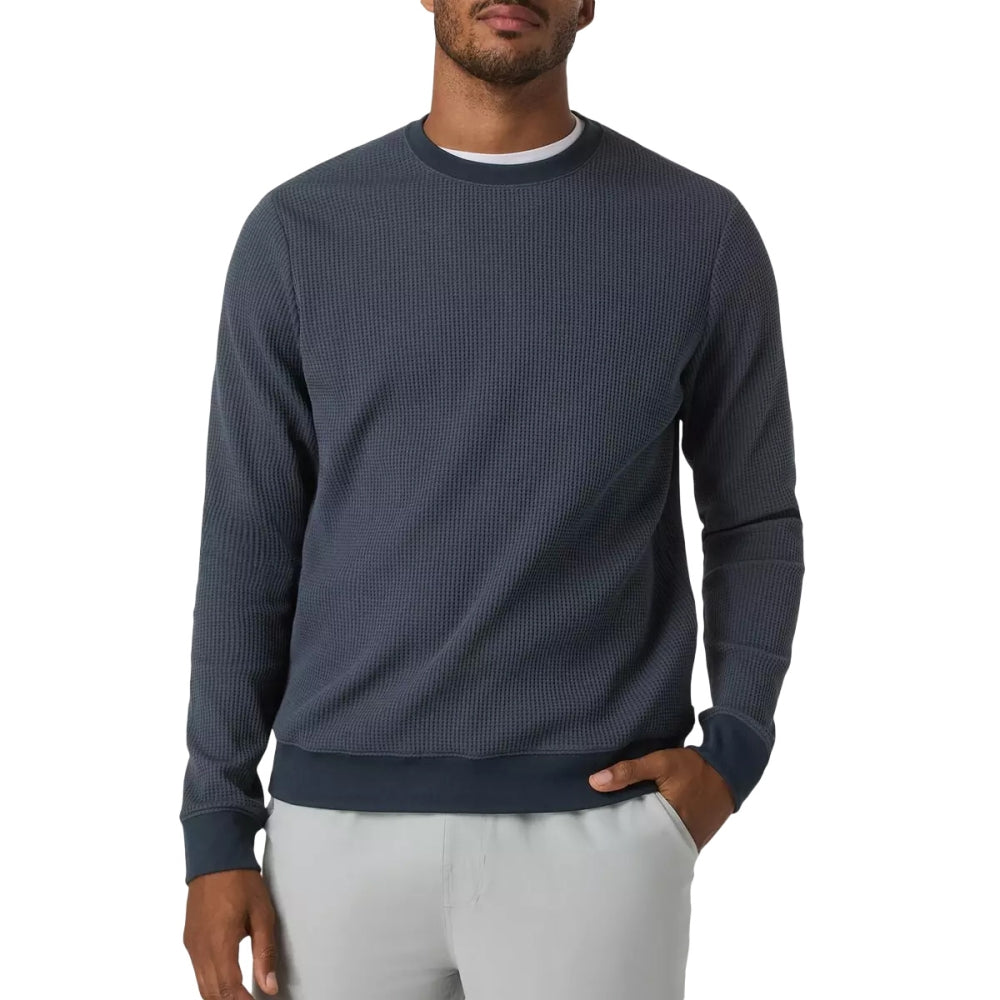 Vuori Jamestown Crew Pullover in Blue Color