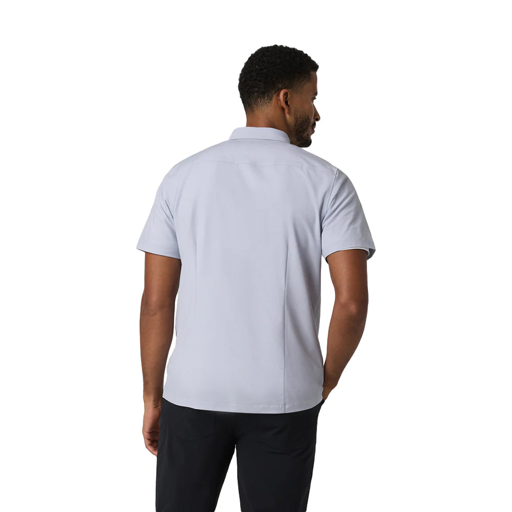 Vuori S/S Bridge Button Down Tops in Blue Color