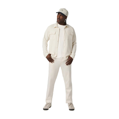 Vuori Waffle Shrirt Jkt Tops in White Color