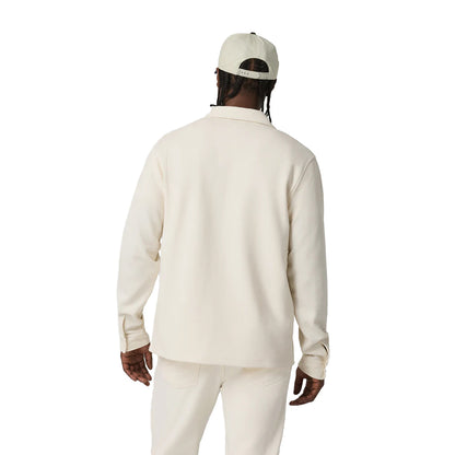Vuori Waffle Shrirt Jkt Tops in White Color