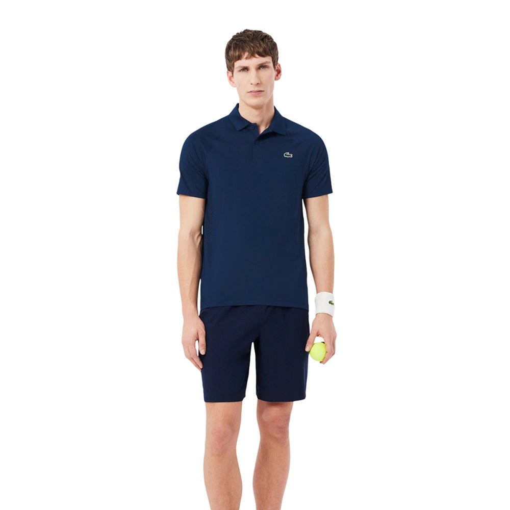 Lacoste Novak Djokovic Polo Tops in Blue Color