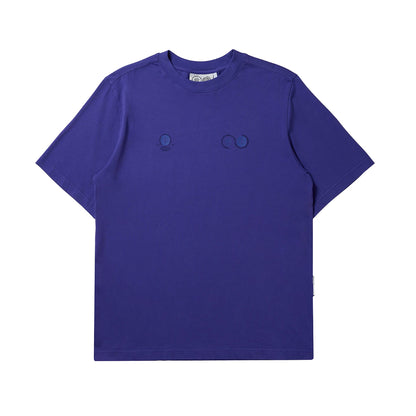 Purple Mountain Observatory Globe short sleeve Tee Tops in Purple Color