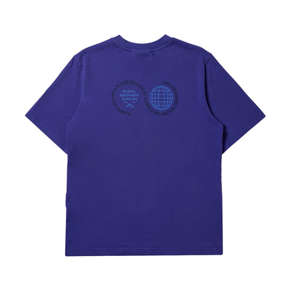 Purple Mountain Observatory Globe short sleeve Tee Tops in Purple Color