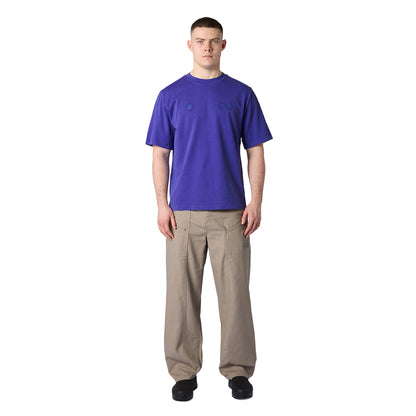 Purple Mountain Observatory Globe short sleeve Tee Tops in Purple Color
