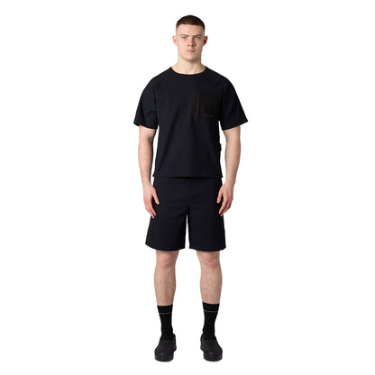 Purple Mountain Observatory Waffle Short in Black Color