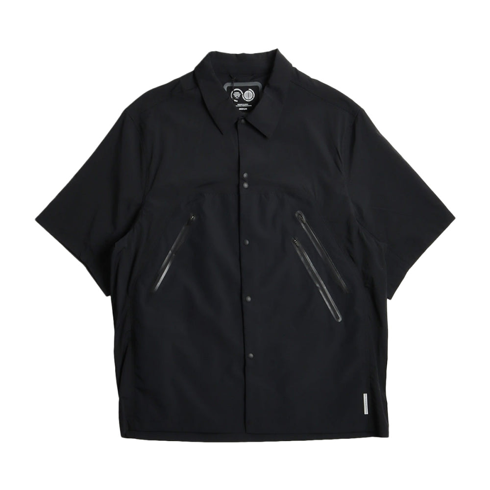 Purple Mountain Observatory short sleeve Field Shirt Tops in Black Color