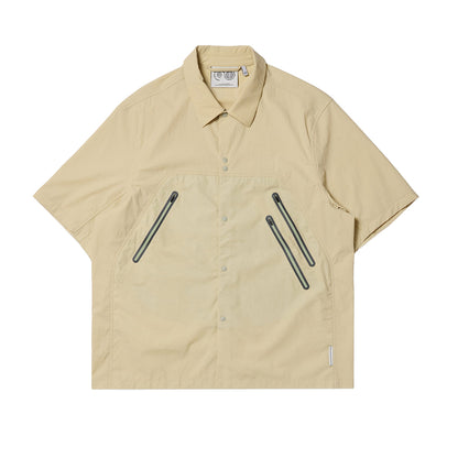 Purple Mountain Observatory short sleeve Field Shirt Tops in Green Color