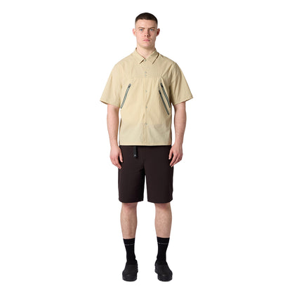 Purple Mountain Observatory short sleeve Field Shirt Tops in Green Color