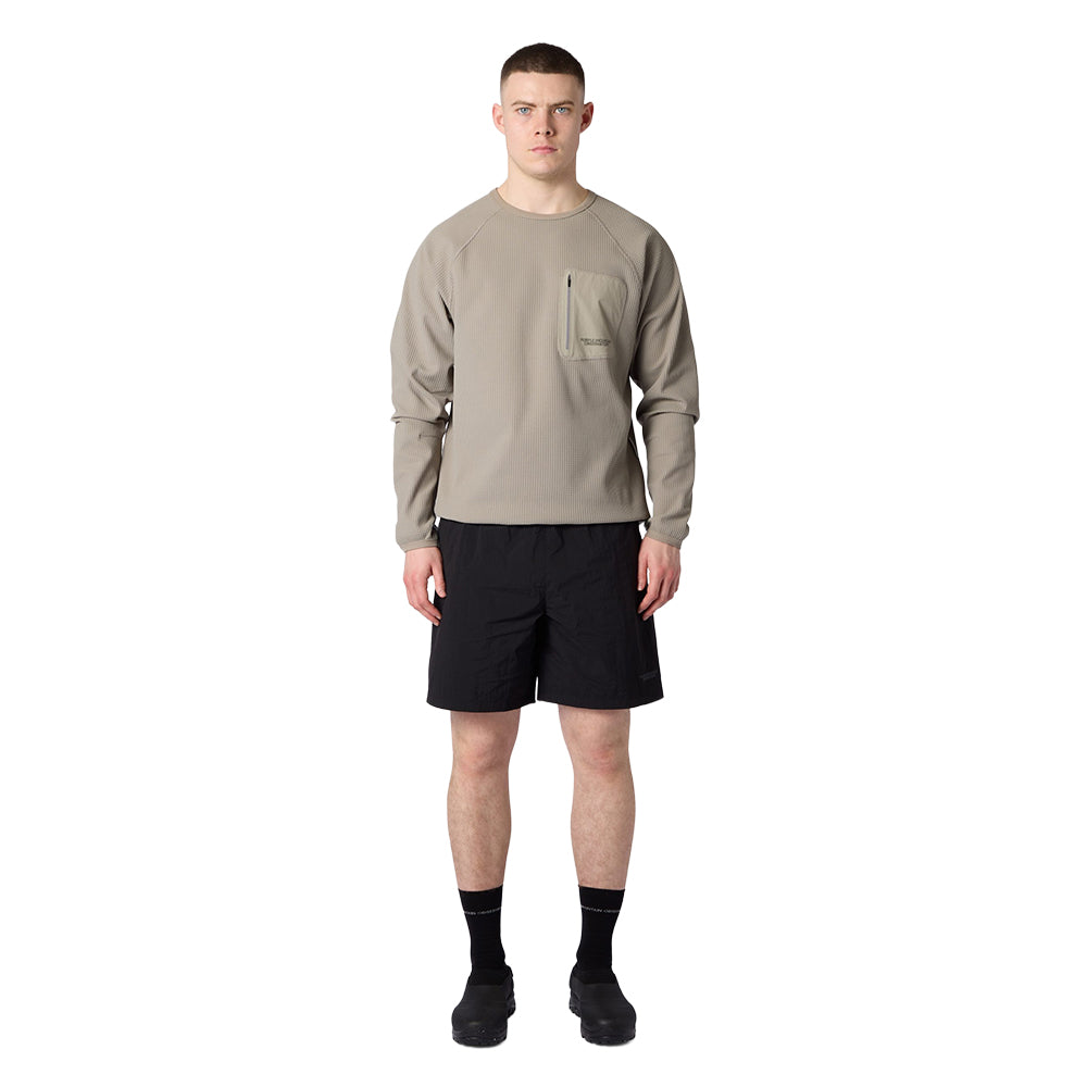 Purple Mountain Observatory Track Short Hike Shorts in Black Color