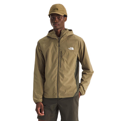 The North Face Mens Lightrange Woven J Midlayer in Brown Color
