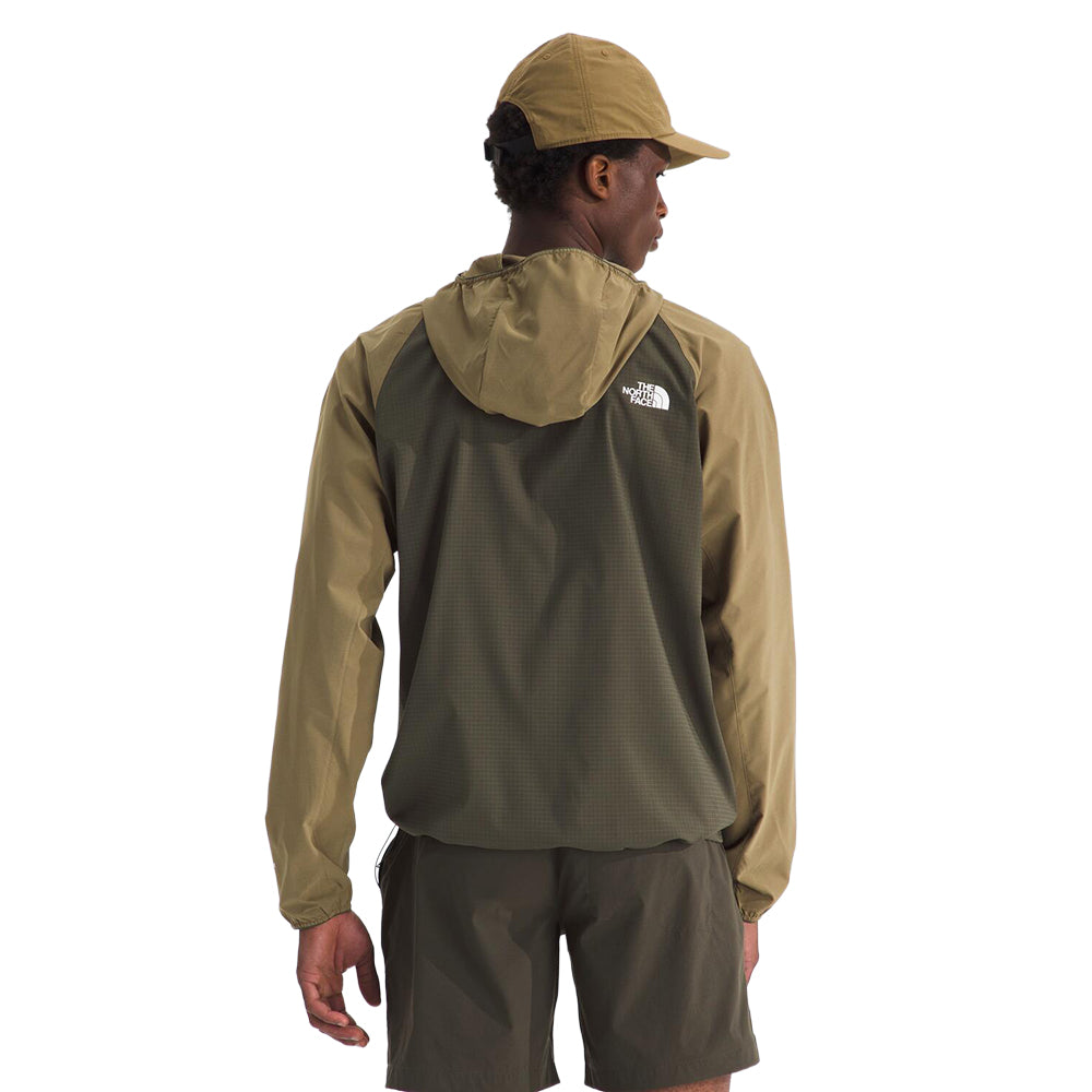 The North Face Mens Lightrange Woven J Midlayer in Brown Color