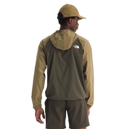 The North Face Mens Lightrange Woven J Midlayer in Brown Color