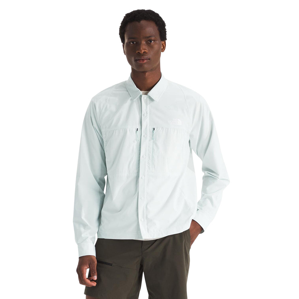The North Face Mens Trail Lightrange L Tops in Grey Color