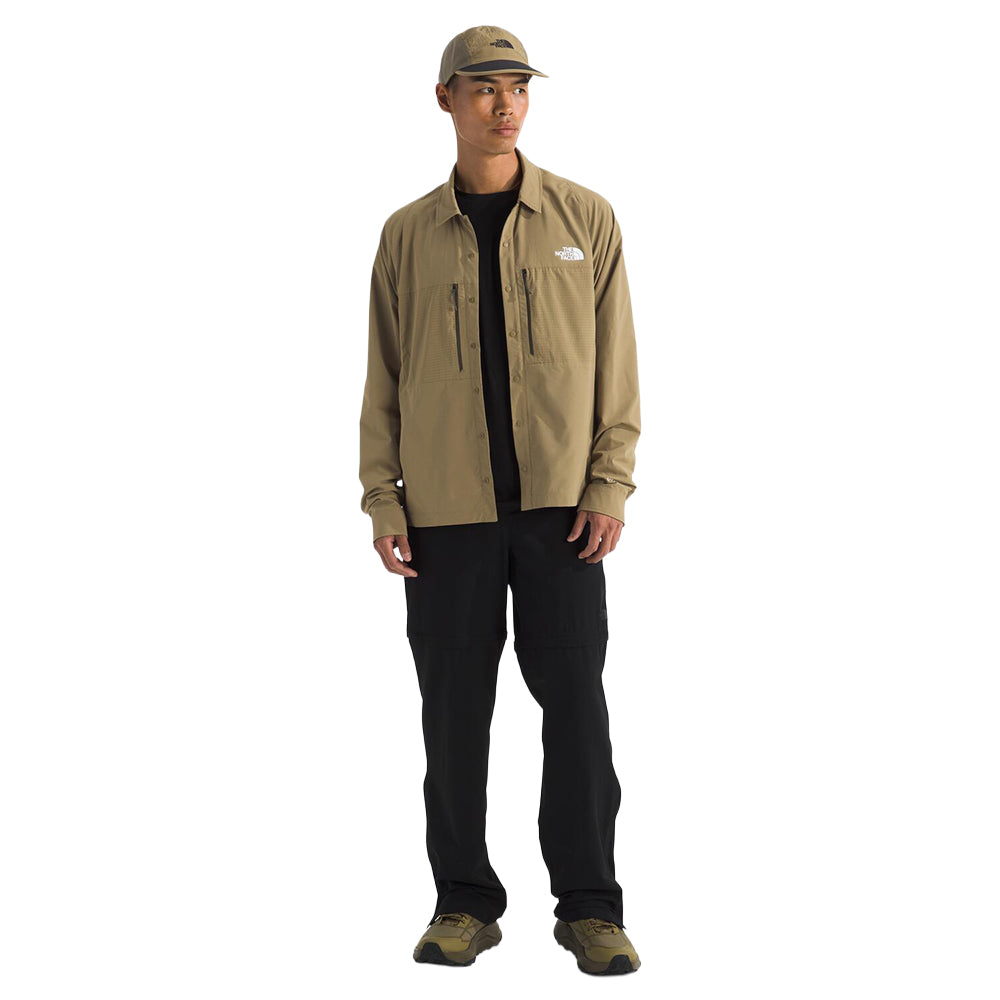 The North Face Mens Trail Lightrange L Tops in Brown Color