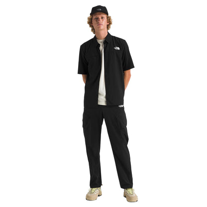 The North Face Mens Packable Short-Sle Tops in Black Color
