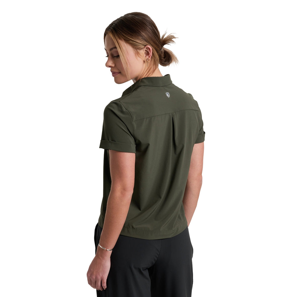 Kuhl Vantage Travler short sleeve Tops in Green Color