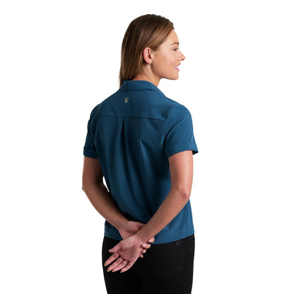 Kuhl Vantage Travler short sleeve Tops in Blue Color