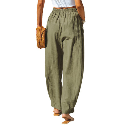 Cupshe Pants Pullon Pants in Green Color