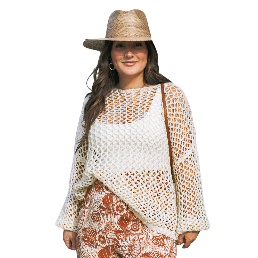 Cupshe Cover Up Sheer Top Dresses in White Color