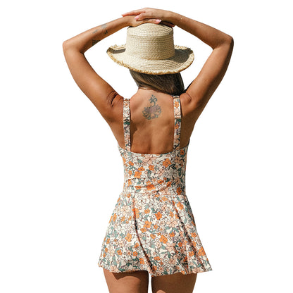 Cupshe one piece Swim Dress in Multi Color