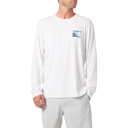 O'Neill Dawn UPF Ls Tee Tops in White Color