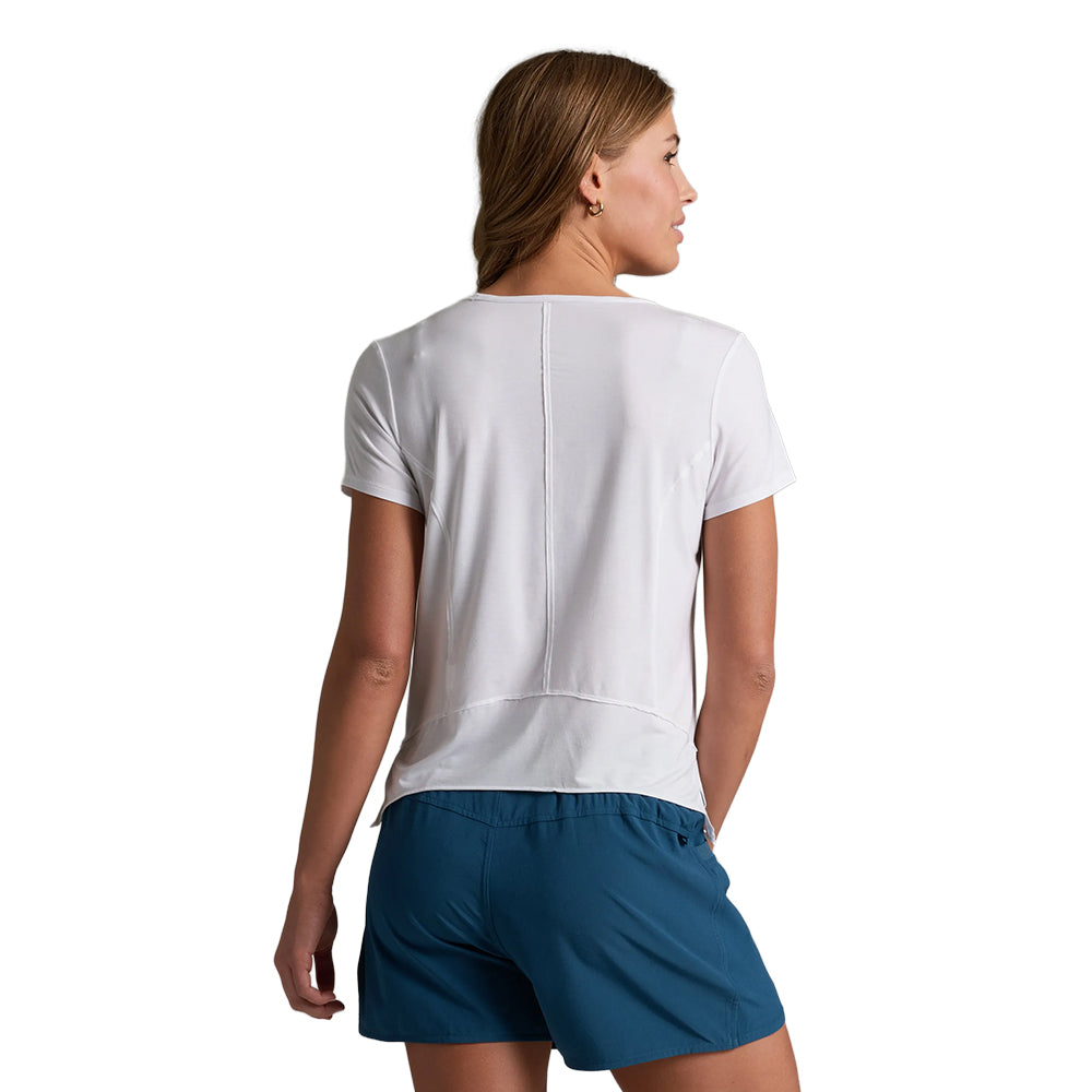 S/S FREE FLO TEE | WHITE