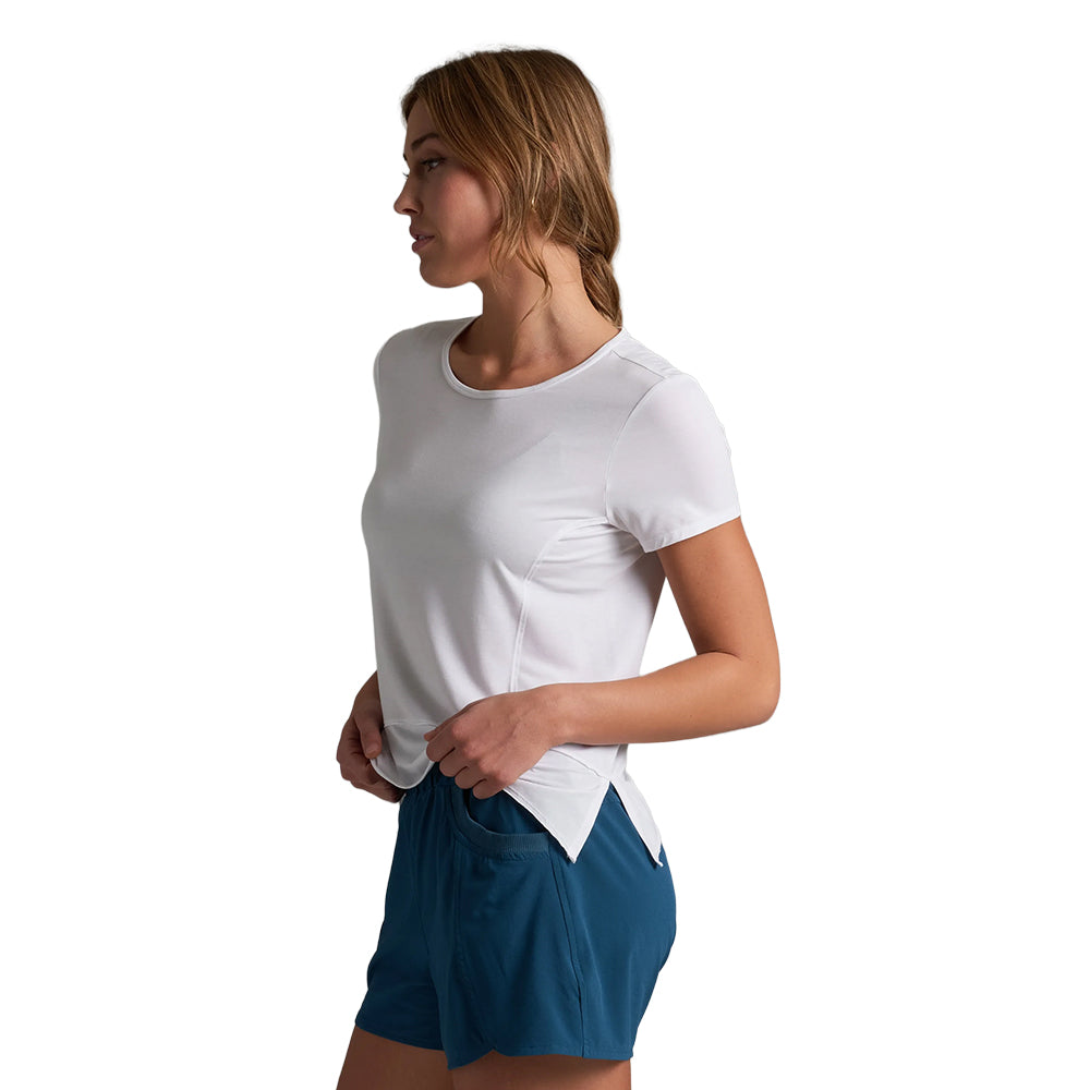 S/S FREE FLO TEE | WHITE