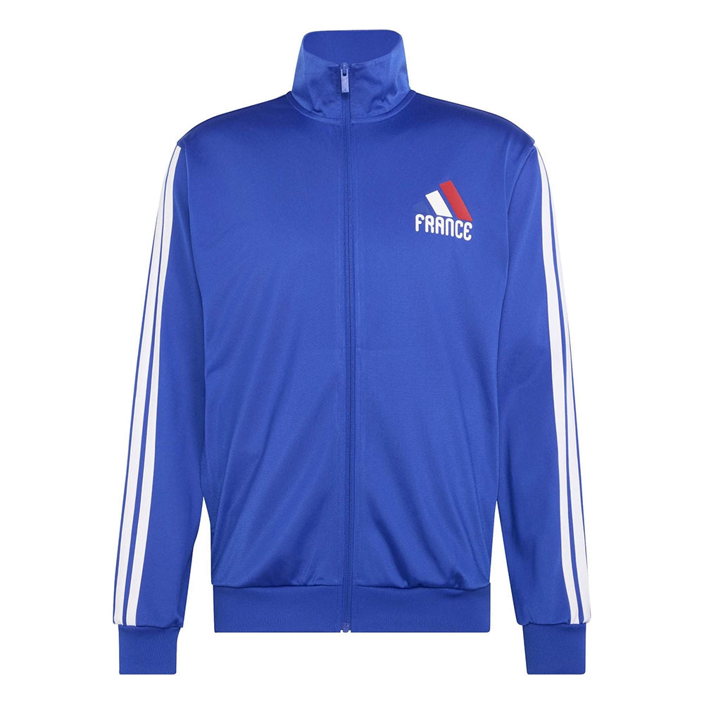 Adidas France Olp Track Jkt Fan Apparel in Blue Color