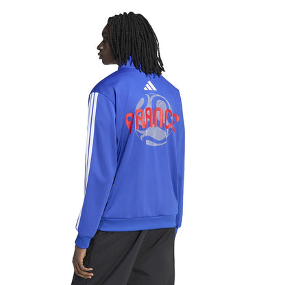 Adidas France Olp Track Jkt Fan Apparel in Blue Color