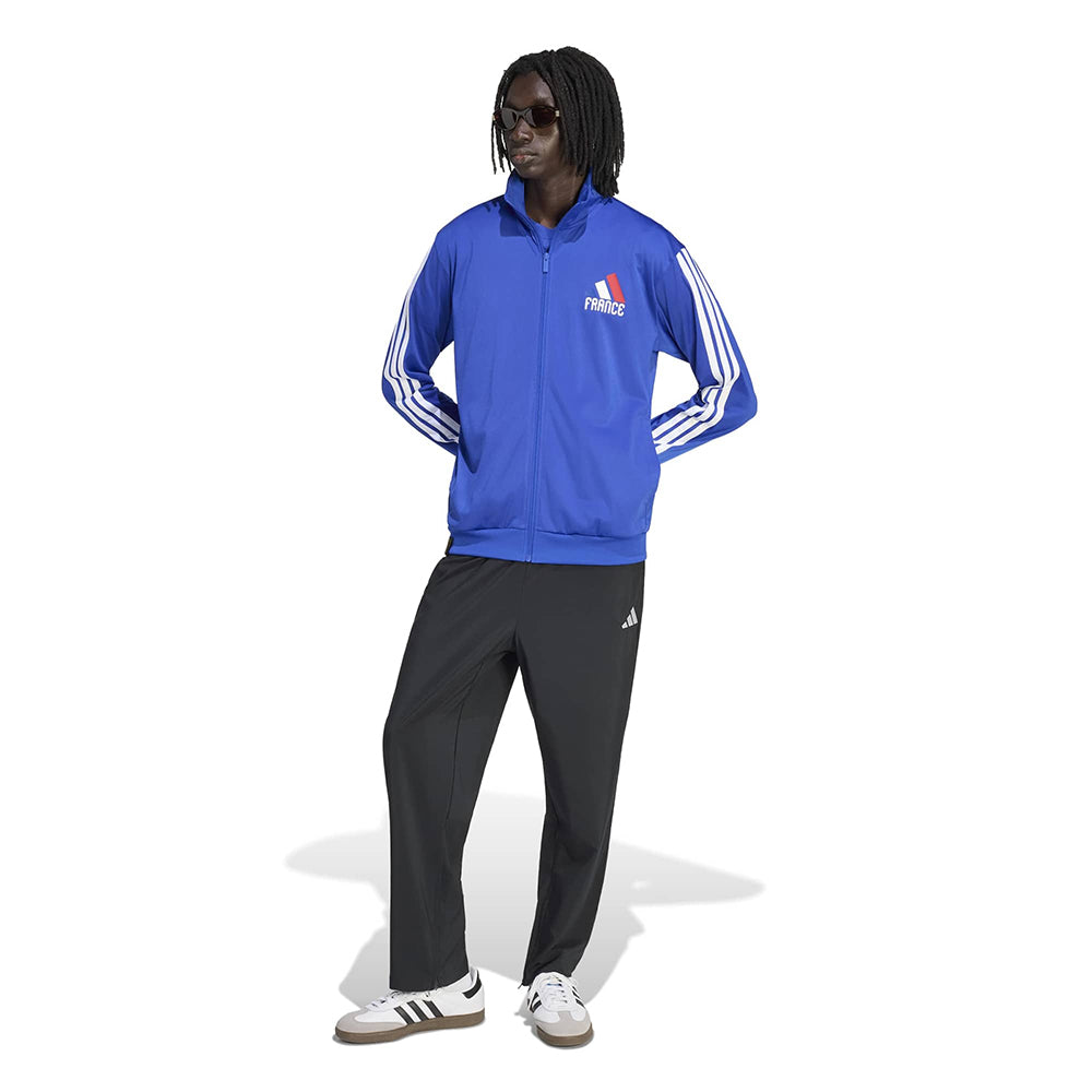 Adidas France Olp Track Jkt Fan Apparel in Blue Color