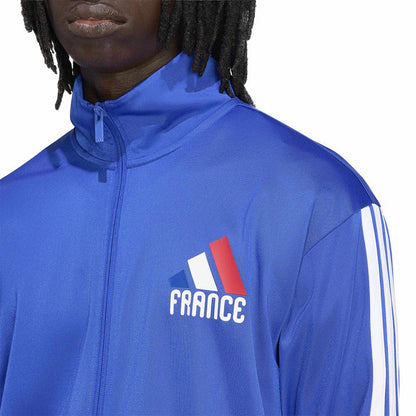 Adidas France Olp Track Jkt Fan Apparel in Blue Color