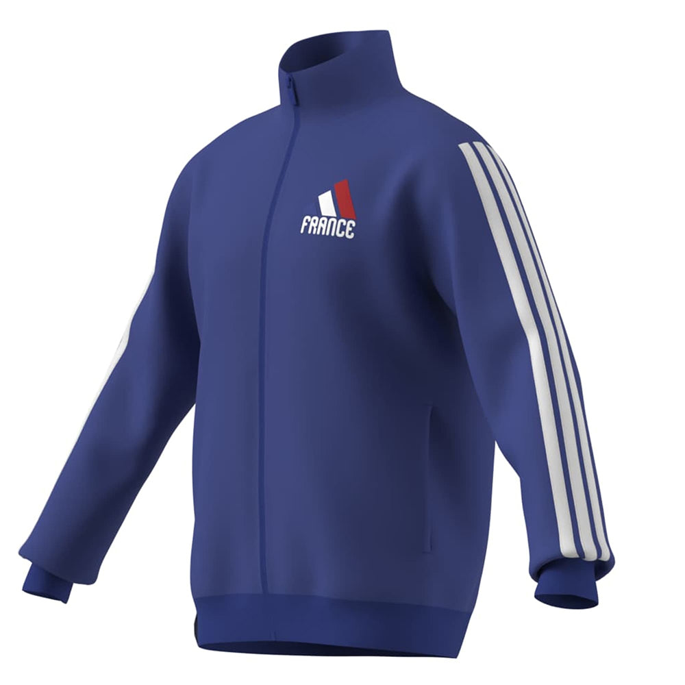 Adidas France Olp Track Jkt Fan Apparel in Blue Color