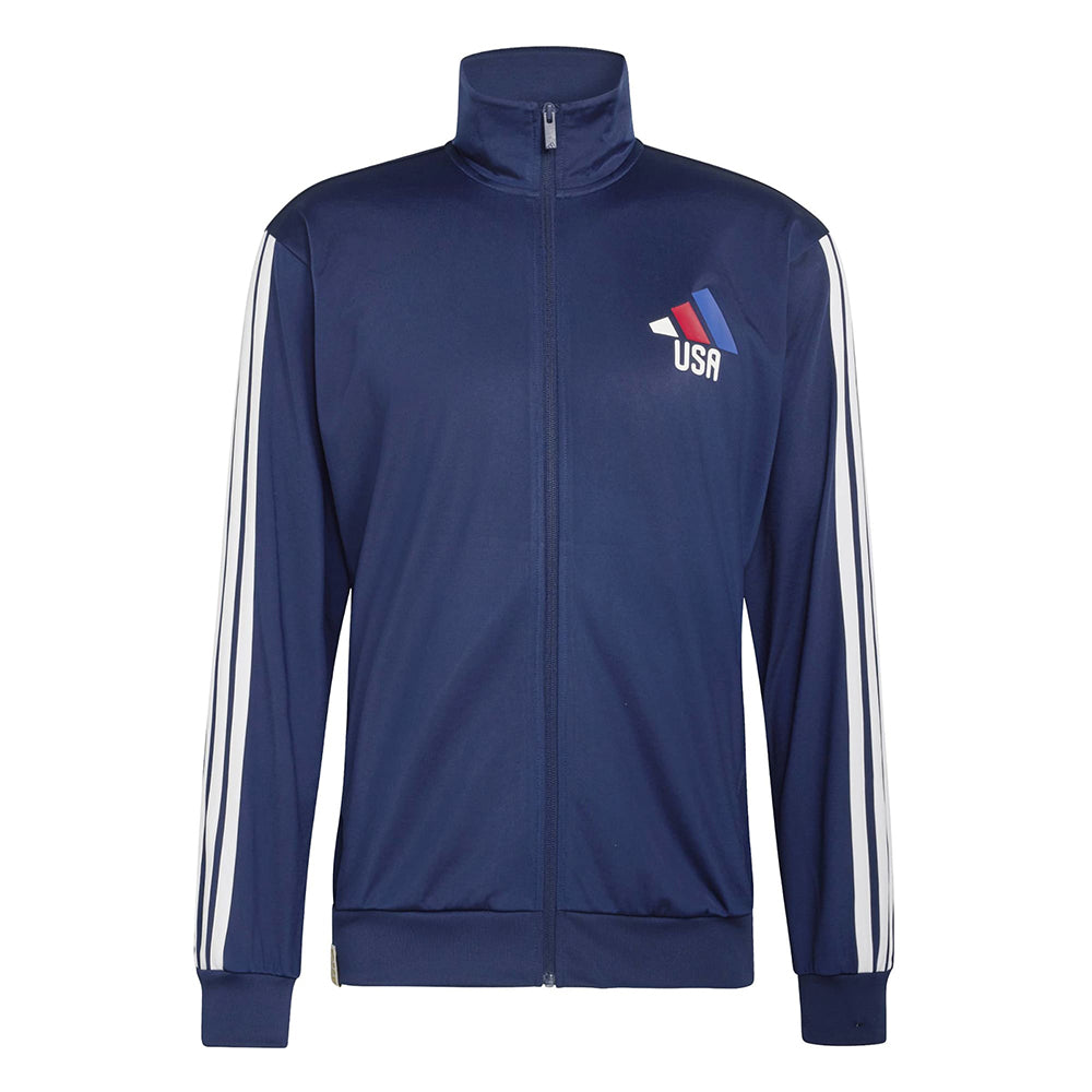 Adidas Usa Olp Track Jkt Fan Apparel in Blue Color