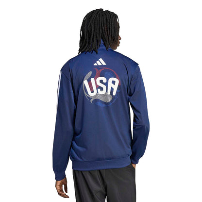 Adidas Usa Olp Track Jkt Fan Apparel in Blue Color