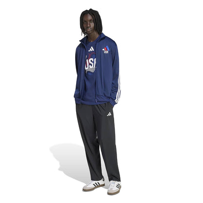 Adidas Usa Olp Track Jkt Fan Apparel in Blue Color