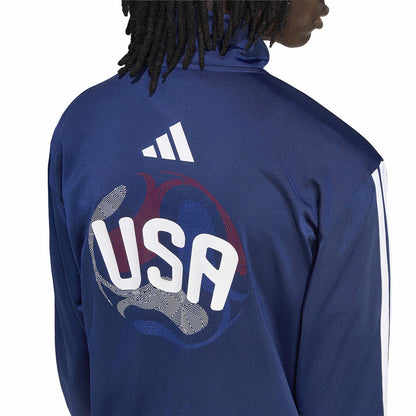 Adidas Usa Olp Track Jkt Fan Apparel in Blue Color